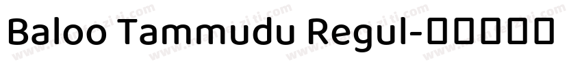 Baloo Tammudu Regul字体转换